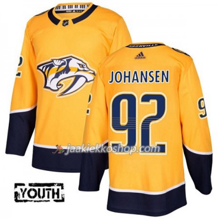 Lapsille NHL Nashville Predators Pelipaita Ryan Johansen 92 Adidas 2017-2018 Kulta Authentic